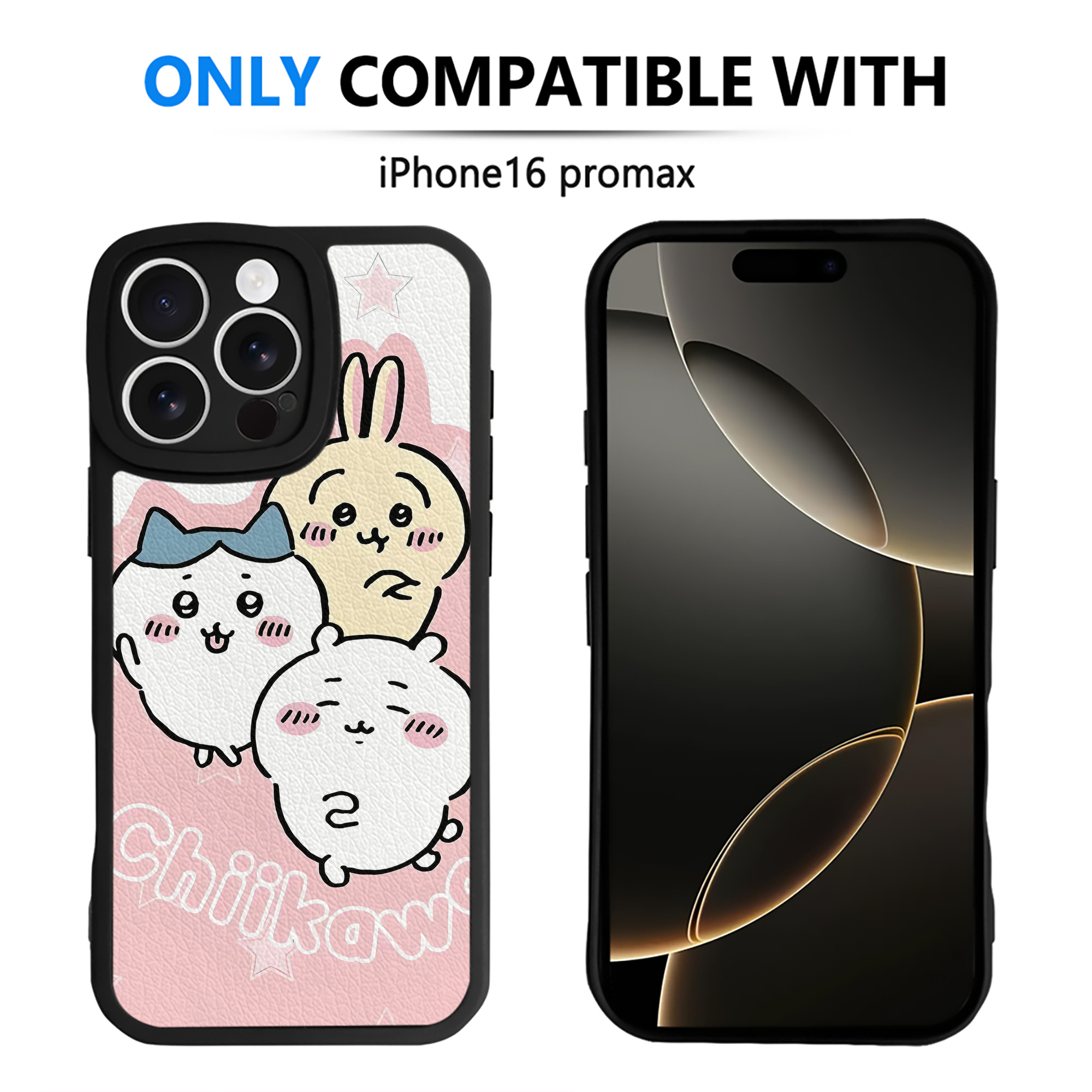 （画像用） ちいかわ Chii-kawa 【iPhone 16シリーズ対応】シリコンスマホケース（レザー調） 材質：シリコン
